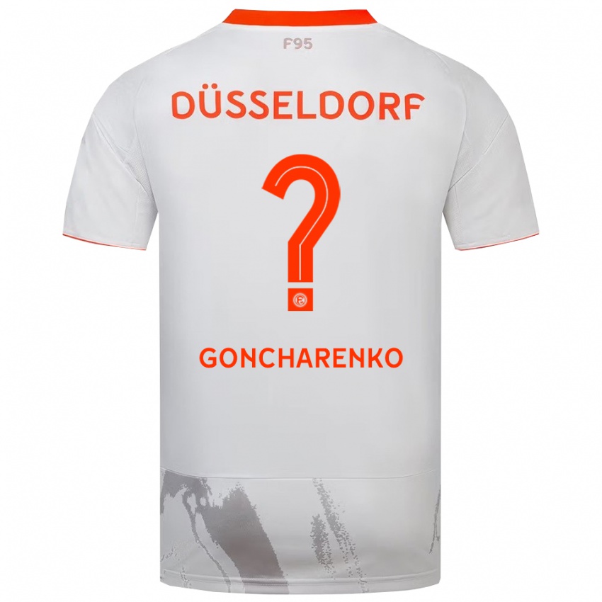 ילדים Andriy Goncharenko #0 לבן כתום הרחק ג'רזי 2025/26 חולצה קצרה