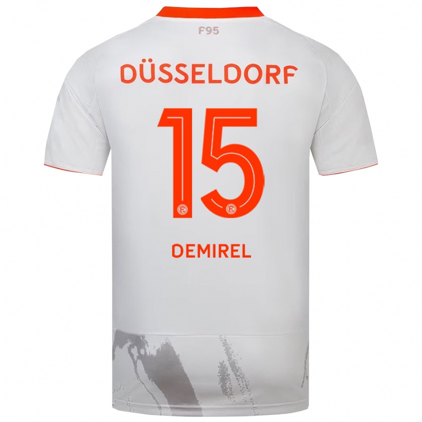 ילדים ילצ׳ין קאן דמירל #15 לבן כתום הרחק ג'רזי 2025/26 חולצה קצרה