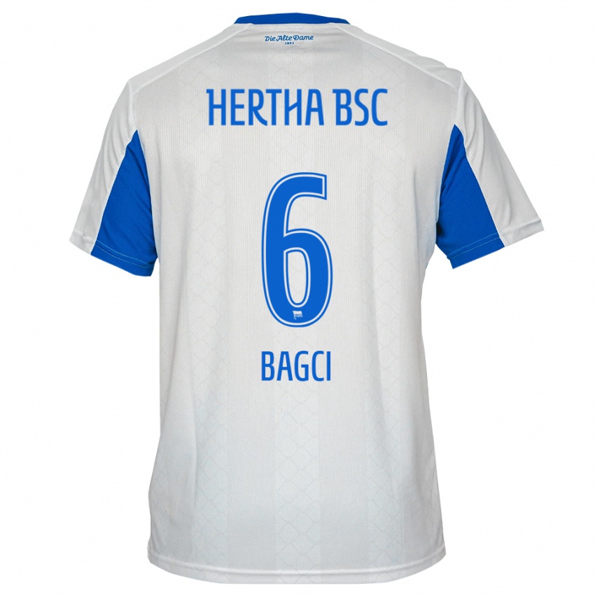 ילדים אליאס באג׳י #6 לבן כחול הרחק ג'רזי 2025/26 חולצה קצרה