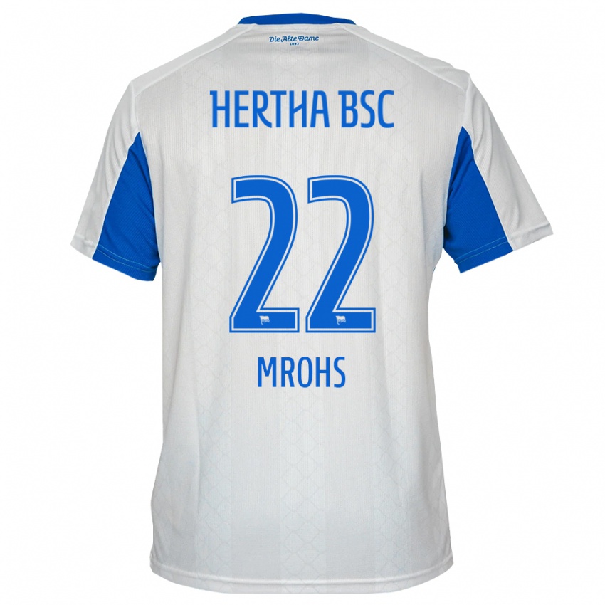 ילדים דניאל מרוס #22 לבן כחול הרחק ג'רזי 2025/26 חולצה קצרה