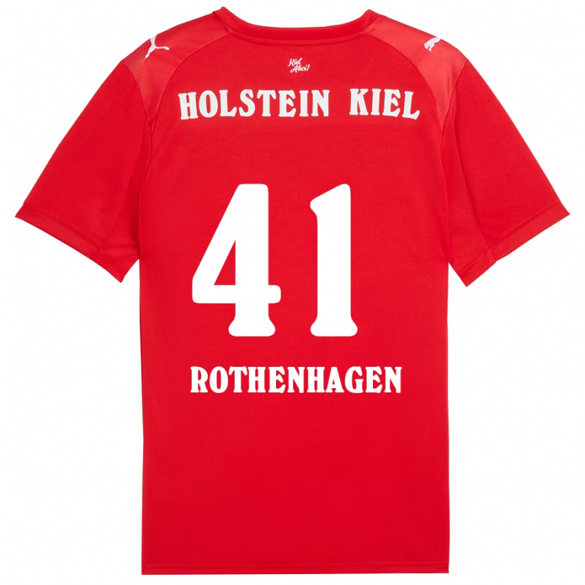 ילדים Lio Rothenhagen #41 אדום כחול הרחק ג'רזי 2025/26 חולצה קצרה