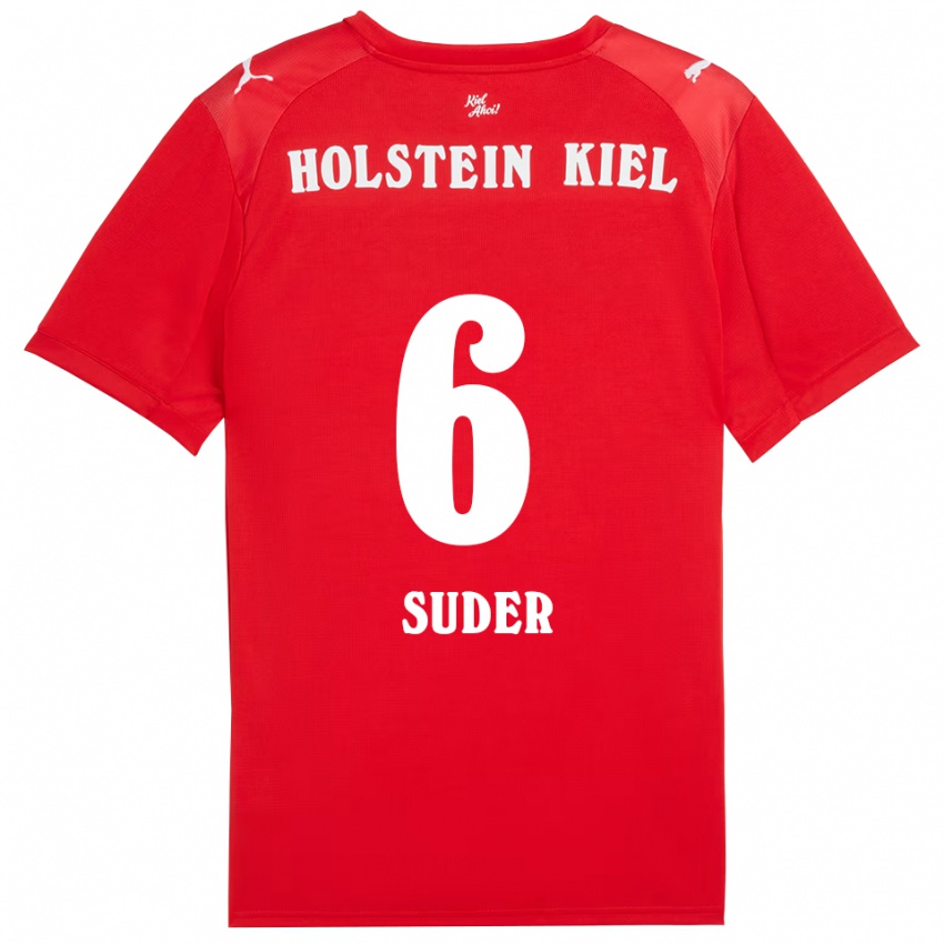 ילדים לאסה סודר #6 אדום כחול הרחק ג'רזי 2025/26 חולצה קצרה