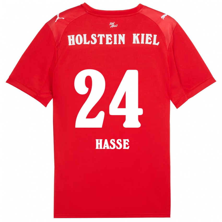 ילדים Kira Hasse #24 אדום כחול הרחק ג'רזי 2025/26 חולצה קצרה