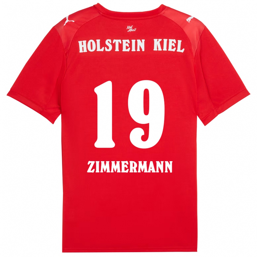 ילדים Luiza Zimmermann #19 אדום כחול הרחק ג'רזי 2025/26 חולצה קצרה