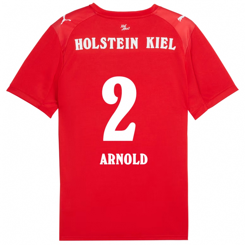 ילדים Henrik Arnold #2 אדום כחול הרחק ג'רזי 2025/26 חולצה קצרה