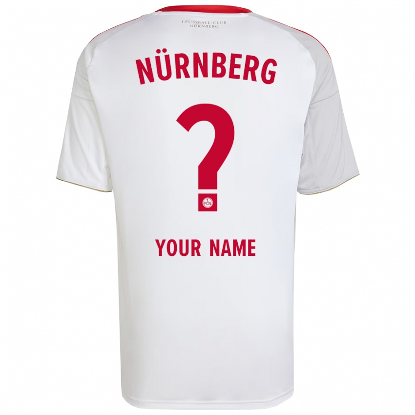 ילדים השם שלך #0 לבן אדום הרחק ג'רזי 2025/26 חולצה קצרה