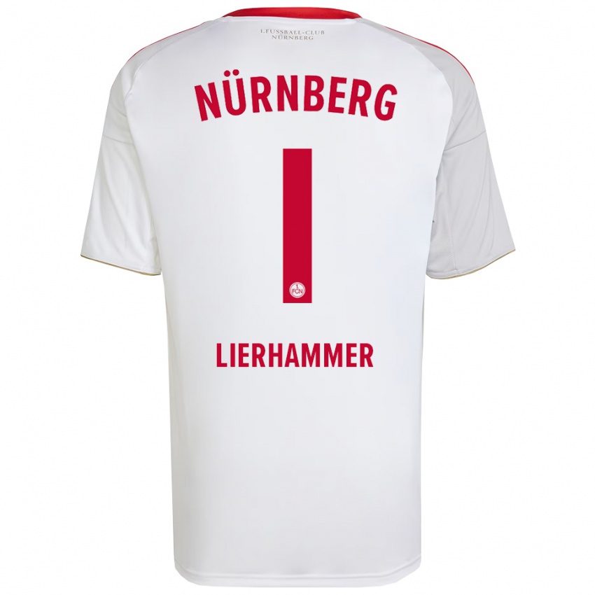 ילדים Tim Lierhammer #1 לבן אדום הרחק ג'רזי 2025/26 חולצה קצרה