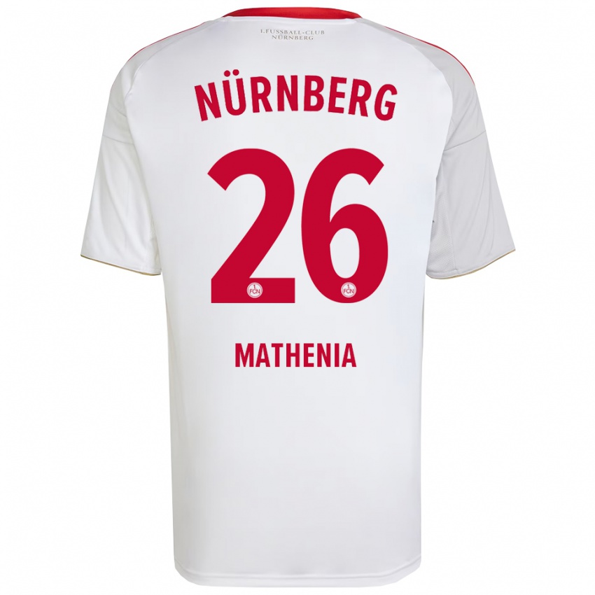 ילדים כריסטיאן מתניה #26 לבן אדום הרחק ג'רזי 2025/26 חולצה קצרה