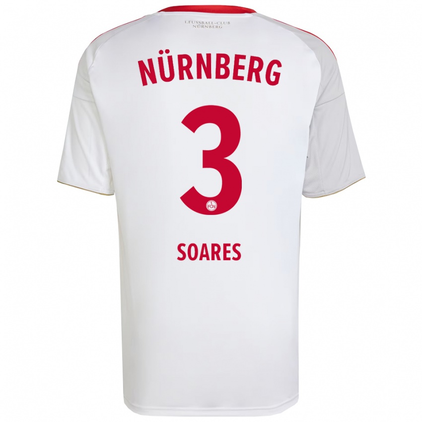 ילדים דנילו סוארס #3 לבן אדום הרחק ג'רזי 2025/26 חולצה קצרה