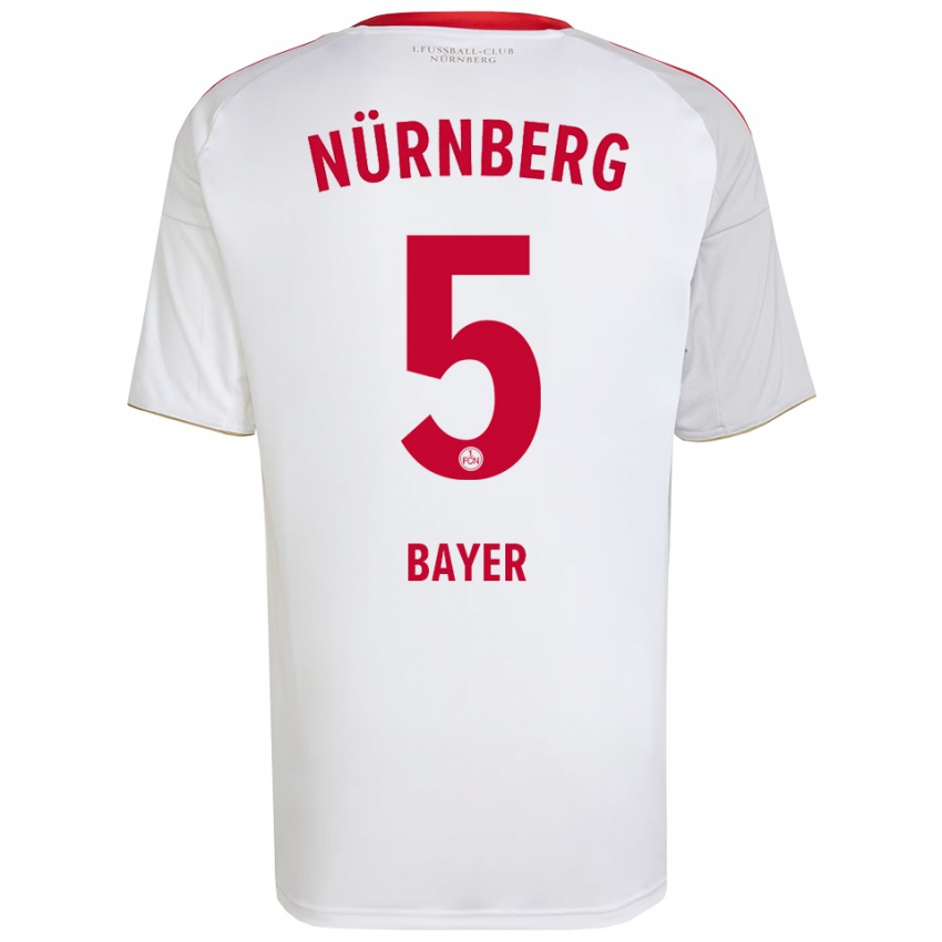 ילדים Alexander Bayer #5 לבן אדום הרחק ג'רזי 2025/26 חולצה קצרה