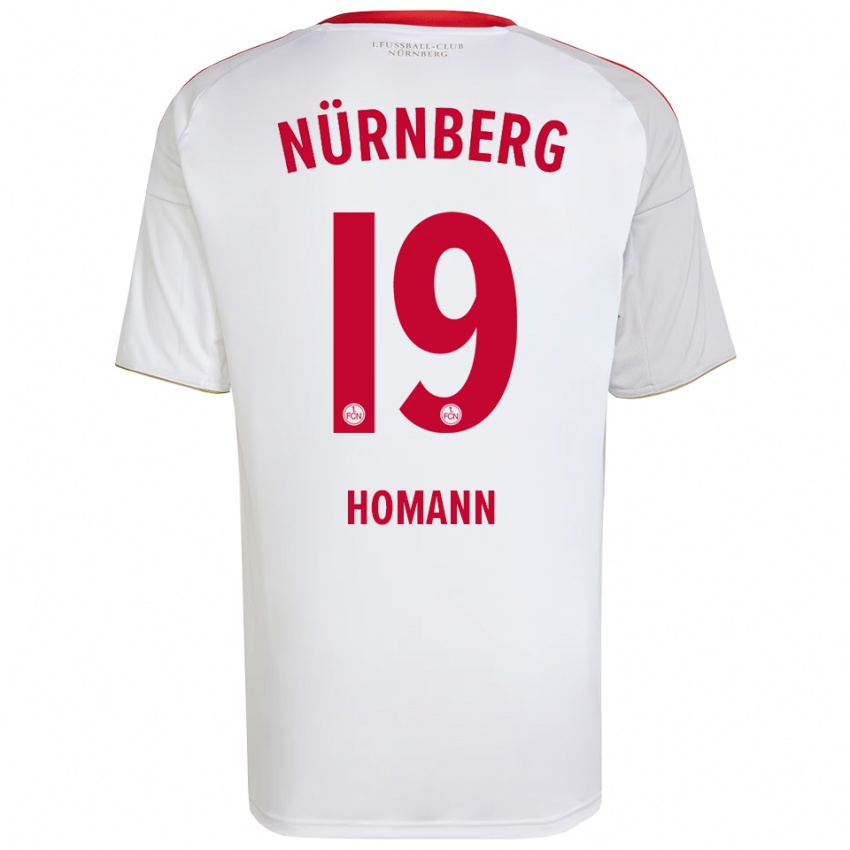 ילדים סאניה הומן #19 לבן אדום הרחק ג'רזי 2025/26 חולצה קצרה