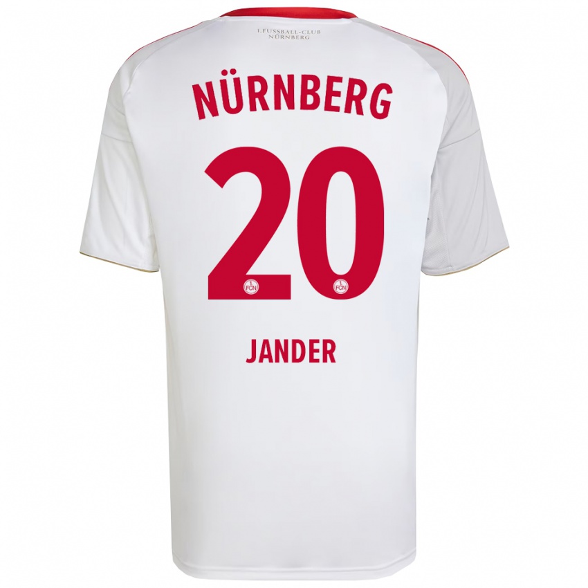 ילדים קספר יאנדר #20 לבן אדום הרחק ג'רזי 2025/26 חולצה קצרה