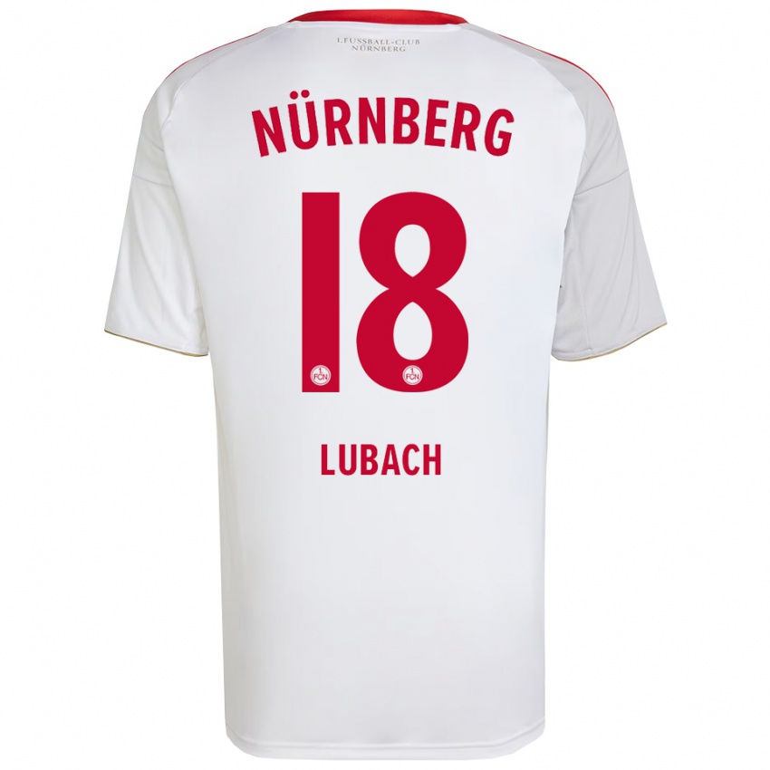 ילדים רפאל לובאך #18 לבן אדום הרחק ג'רזי 2025/26 חולצה קצרה