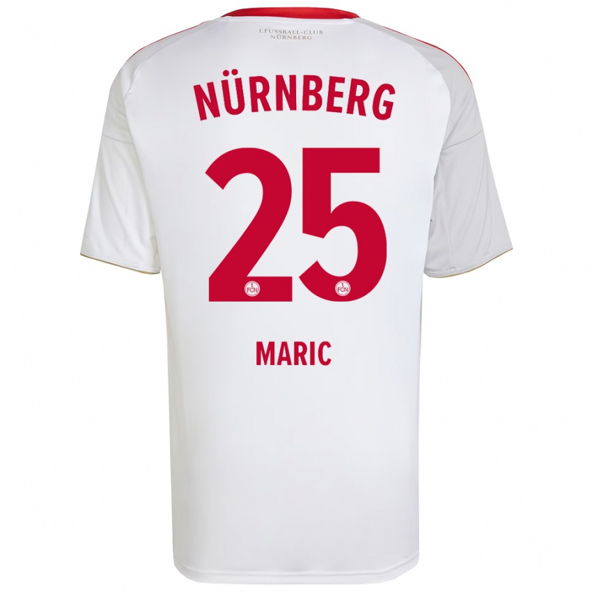 ילדים Luka Maric #25 לבן אדום הרחק ג'רזי 2025/26 חולצה קצרה