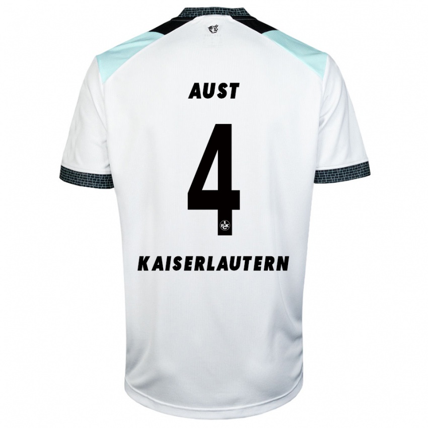 ילדים לוקה לאון אוסט #4 לבן שחור הרחק ג'רזי 2025/26 חולצה קצרה