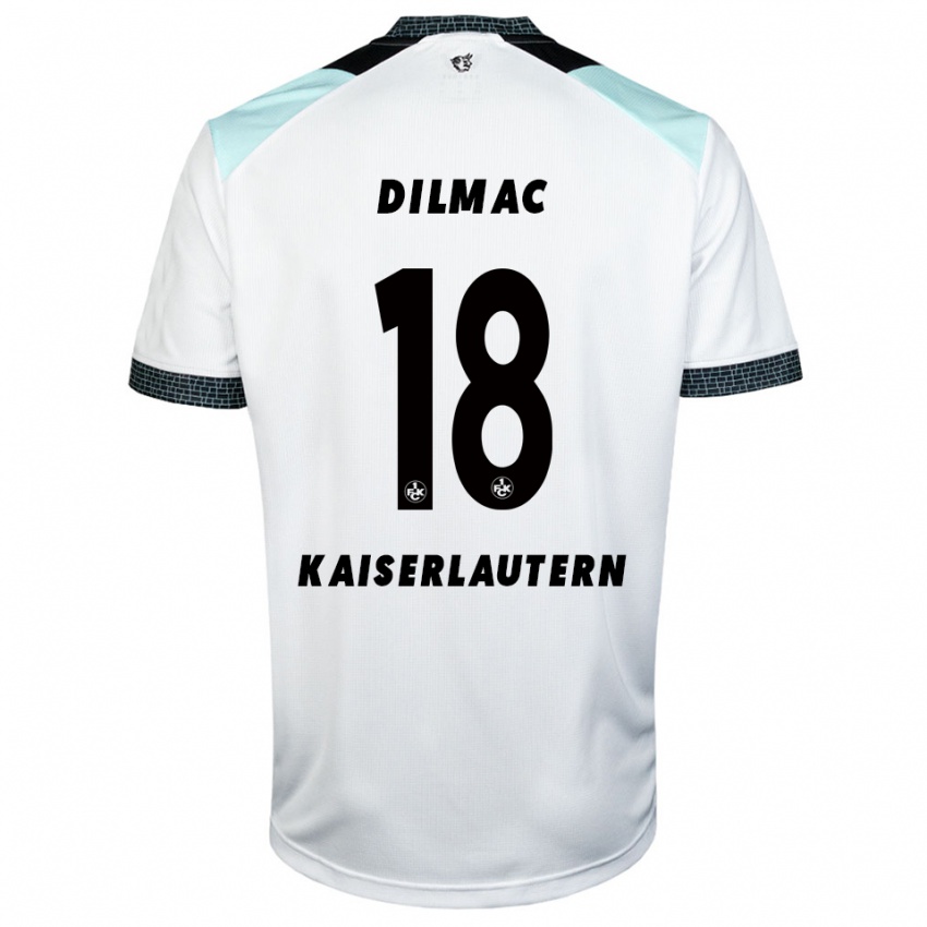 ילדים דניז דילמאק #18 לבן שחור הרחק ג'רזי 2025/26 חולצה קצרה