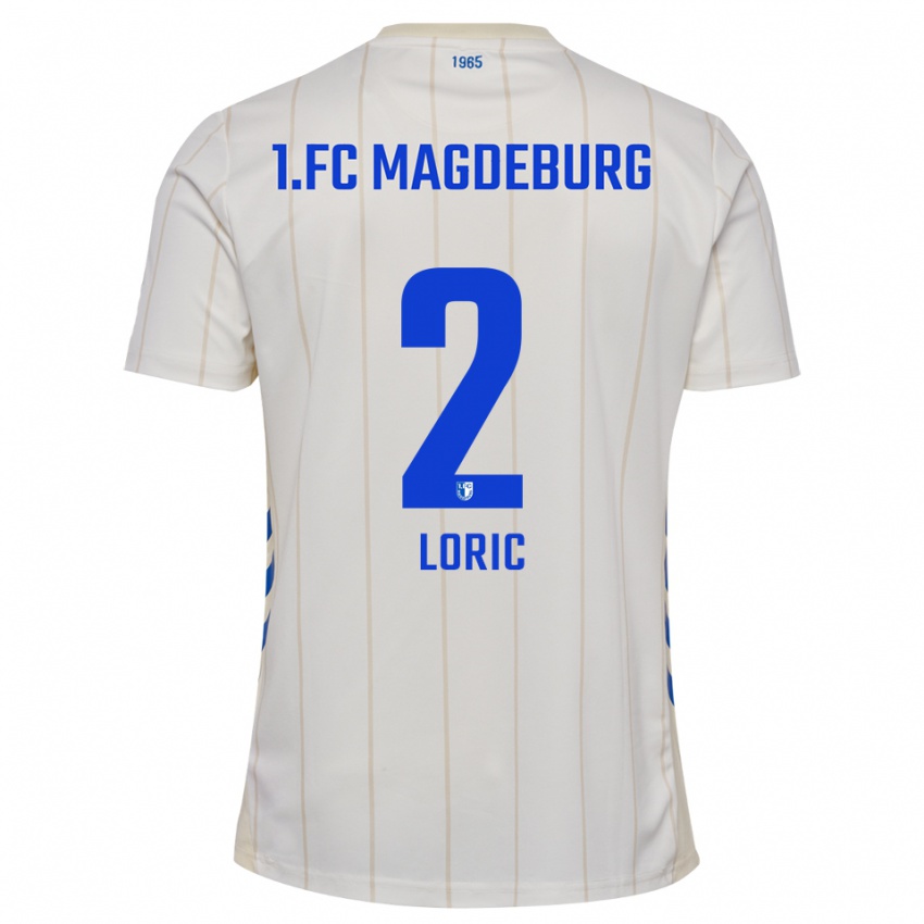 ילדים סמואל לוריק #2 לבן כחול הרחק ג'רזי 2025/26 חולצה קצרה