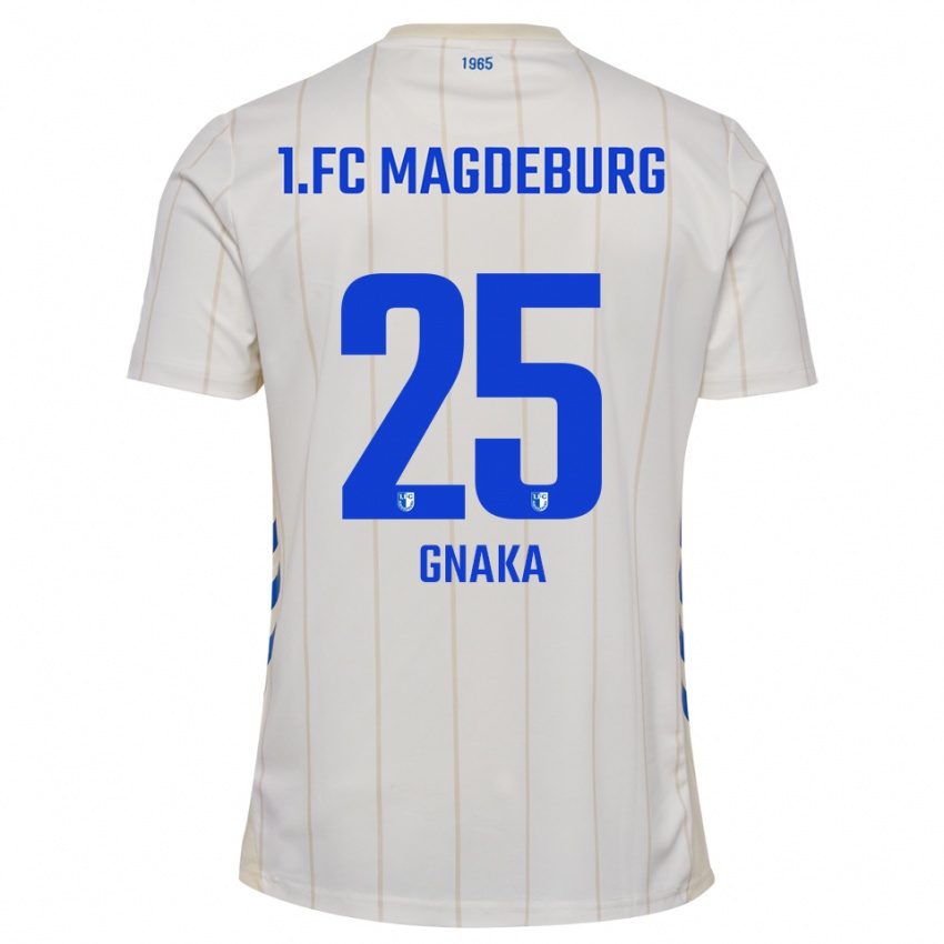 ילדים סילאס גנאקה #25 לבן כחול הרחק ג'רזי 2025/26 חולצה קצרה