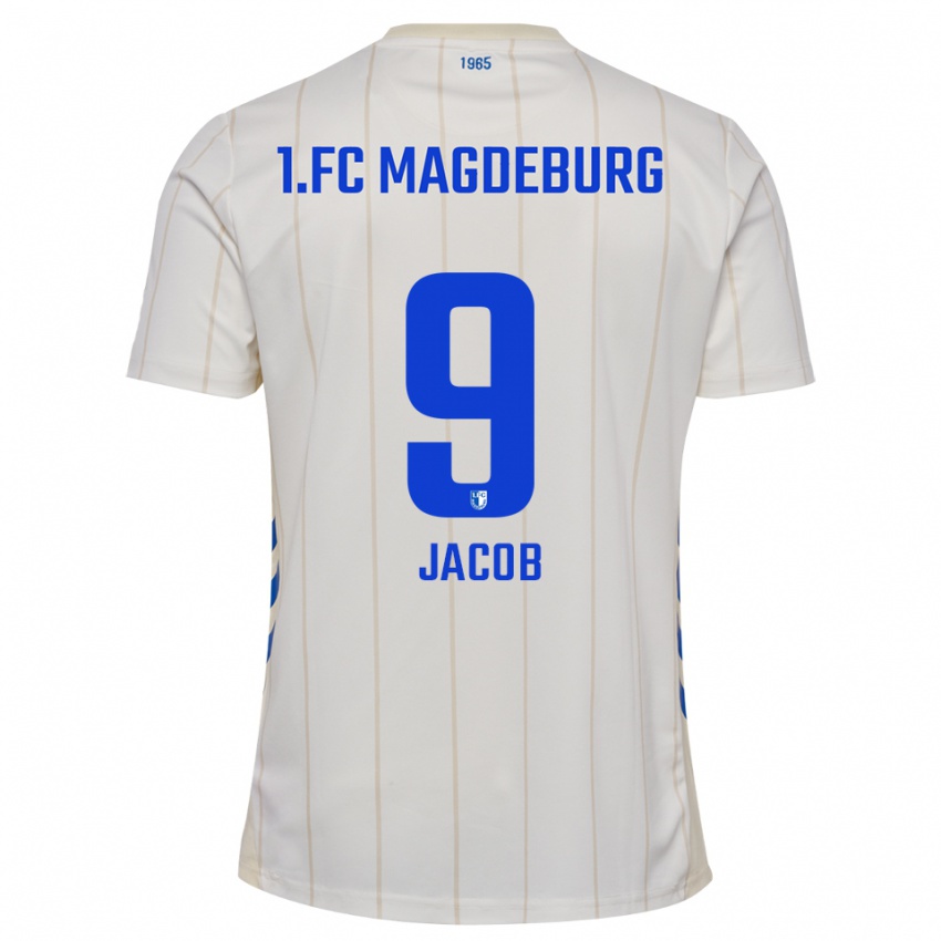 ילדים Tyler Jacob #9 לבן כחול הרחק ג'רזי 2025/26 חולצה קצרה