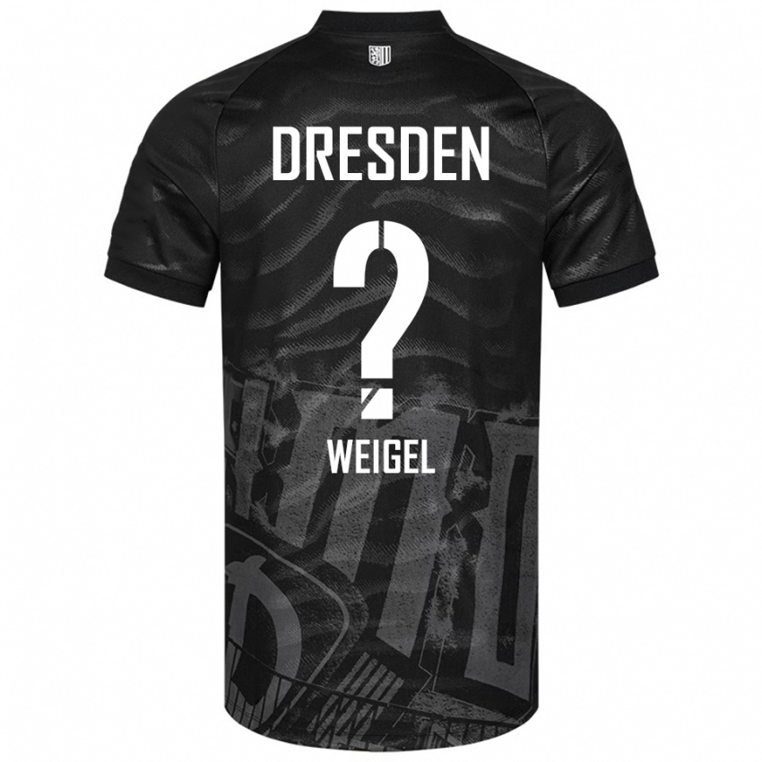 ילדים Julia Weigel #0 שחור אפור הרחק ג'רזי 2025/26 חולצה קצרה