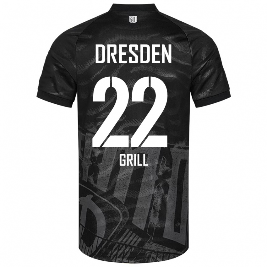 ילדים לנארט גריל #22 שחור אפור הרחק ג'רזי 2025/26 חולצה קצרה