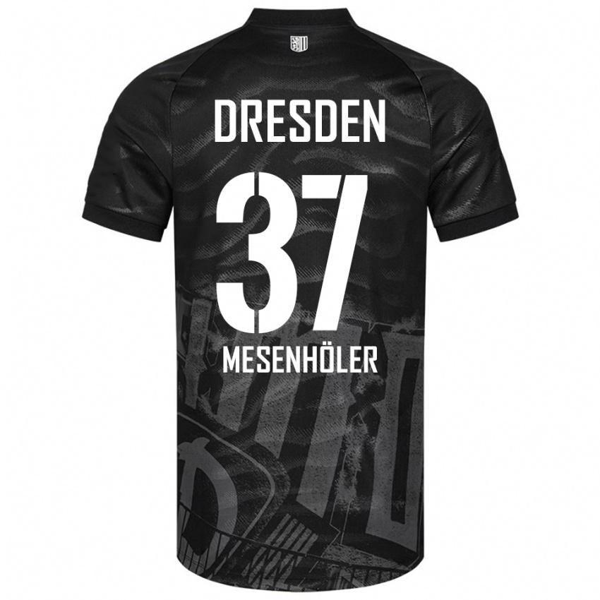 ילדים Daniel Mesenhöler #37 שחור אפור הרחק ג'רזי 2025/26 חולצה קצרה