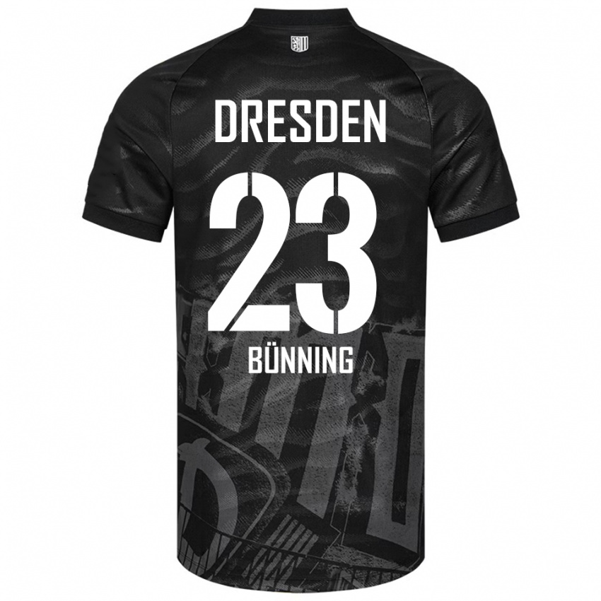 ילדים לארס ביננג #23 שחור אפור הרחק ג'רזי 2025/26 חולצה קצרה