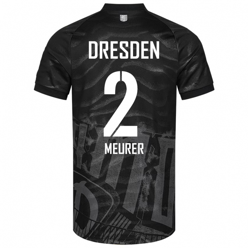 ילדים ניקולס מיורר #2 שחור אפור הרחק ג'רזי 2025/26 חולצה קצרה