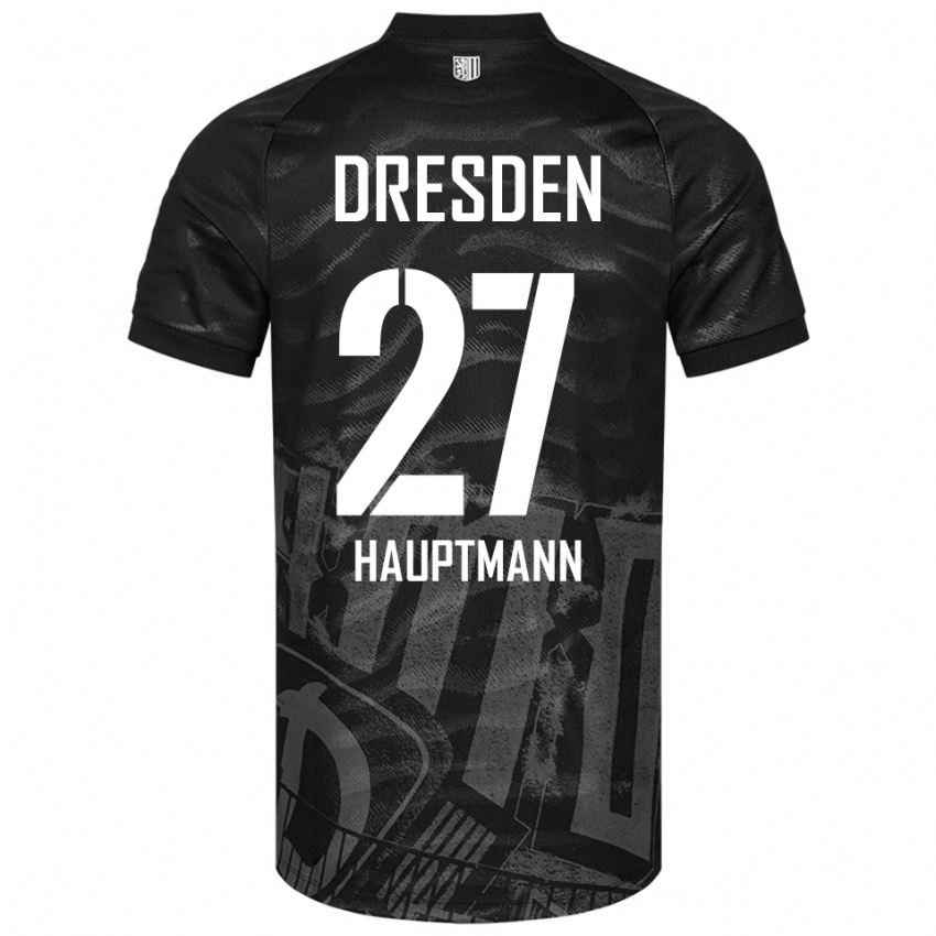 ילדים ניקלאס האופטמן #27 שחור אפור הרחק ג'רזי 2025/26 חולצה קצרה