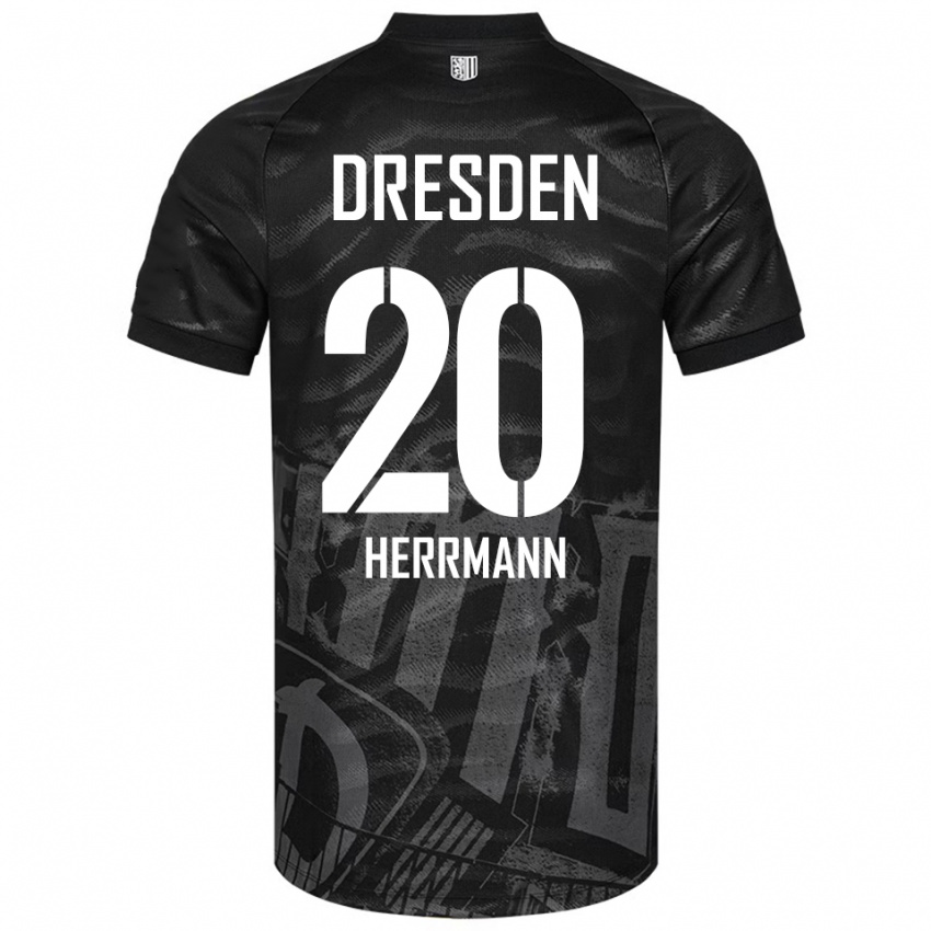 ילדים ארטור ווילי הרמן #20 שחור אפור הרחק ג'רזי 2025/26 חולצה קצרה