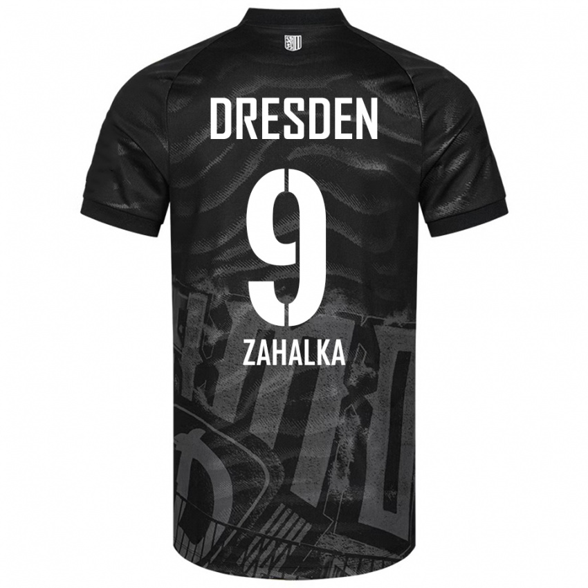 ילדים Filip Zahalka #9 שחור אפור הרחק ג'רזי 2025/26 חולצה קצרה