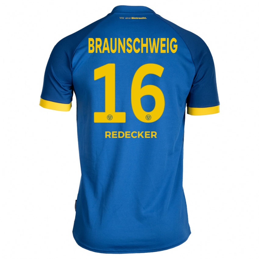 ילדים באסטיאן רדקר #16 כחול רויאל צהוב הרחק ג'רזי 2025/26 חולצה קצרה