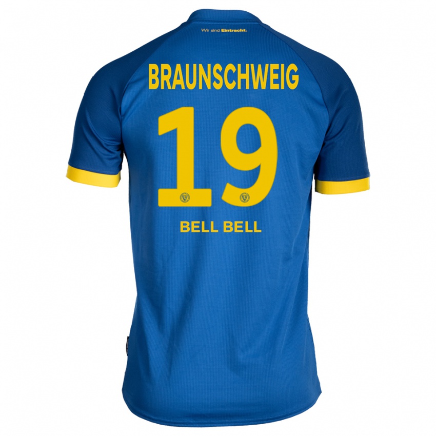 ילדים לאון בל בל #19 כחול רויאל צהוב הרחק ג'רזי 2025/26 חולצה קצרה