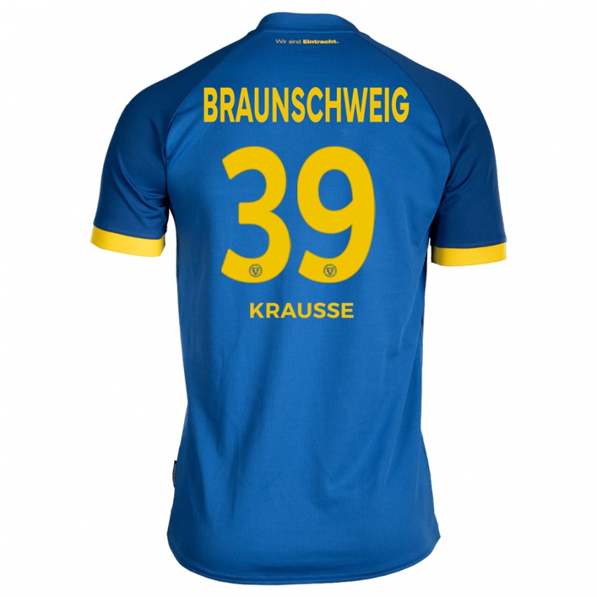 ילדים רובין קראוסה #39 כחול רויאל צהוב הרחק ג'רזי 2025/26 חולצה קצרה