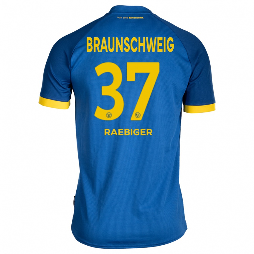 ילדים Sidney Raebiger #37 כחול רויאל צהוב הרחק ג'רזי 2025/26 חולצה קצרה
