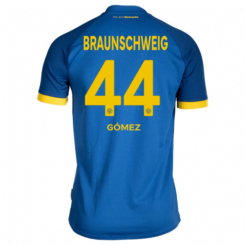 ילדים יוהאן גומז #44 כחול רויאל צהוב הרחק ג'רזי 2025/26 חולצה קצרה