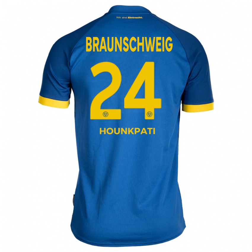 ילדים Marvin Hounkpati #24 כחול רויאל צהוב הרחק ג'רזי 2025/26 חולצה קצרה