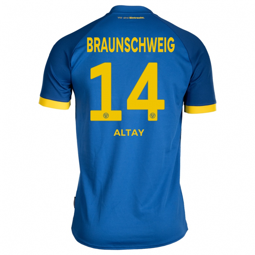 ילדים Ali Altay #14 כחול רויאל צהוב הרחק ג'רזי 2025/26 חולצה קצרה