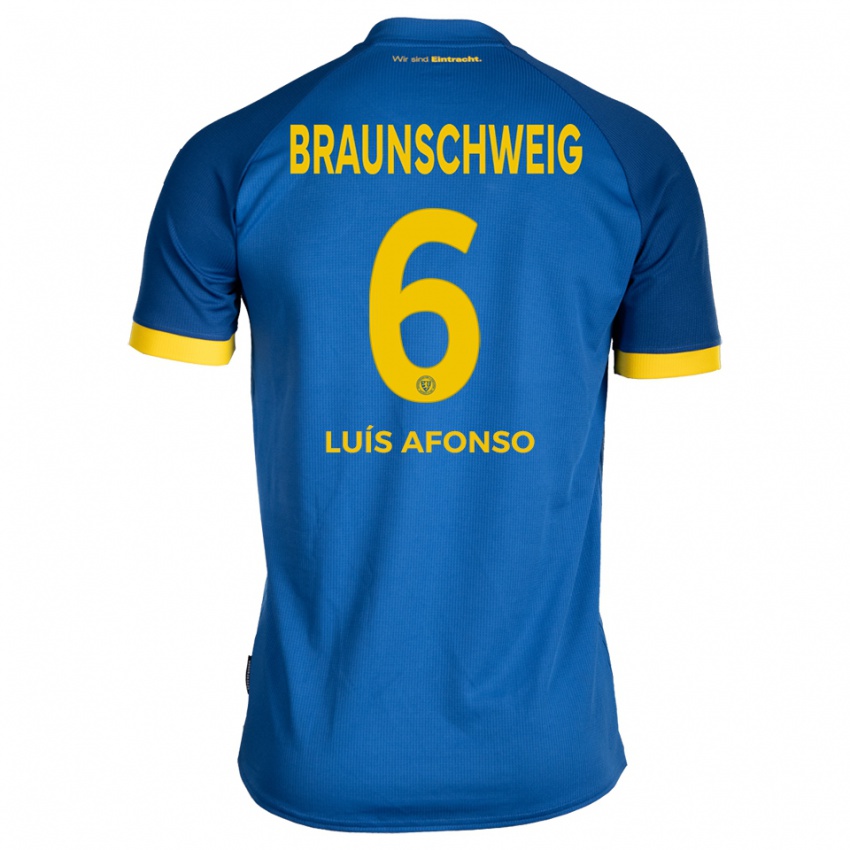 ילדים הוגו לואיס אפונסו #6 כחול רויאל צהוב הרחק ג'רזי 2025/26 חולצה קצרה