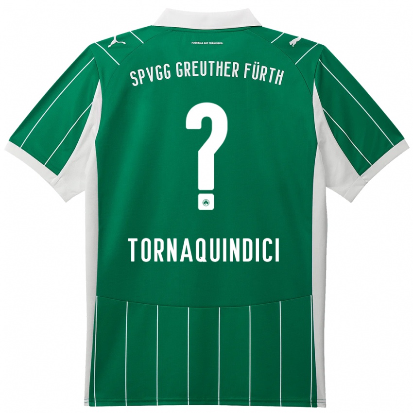 ילדים Aurora Tornaquindici #0 ירוק לבן הרחק ג'רזי 2025/26 חולצה קצרה