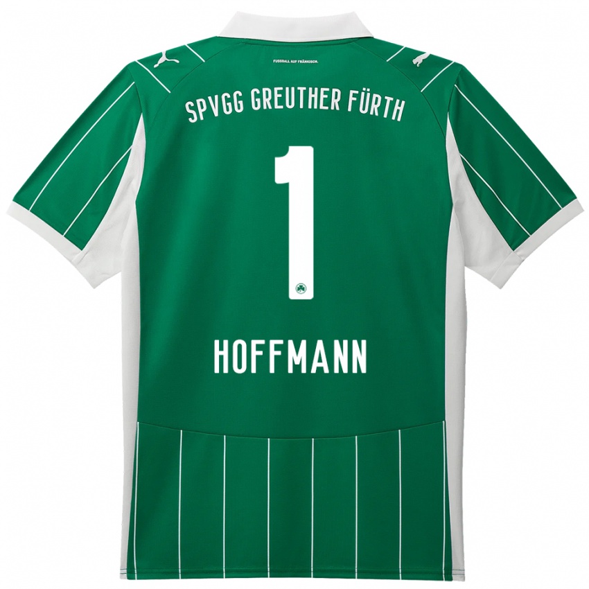 ילדים סימון הופמן #1 ירוק לבן הרחק ג'רזי 2025/26 חולצה קצרה