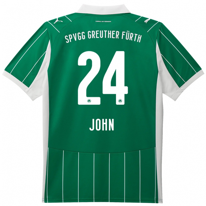 ילדים מרקו ג'ון #24 ירוק לבן הרחק ג'רזי 2025/26 חולצה קצרה