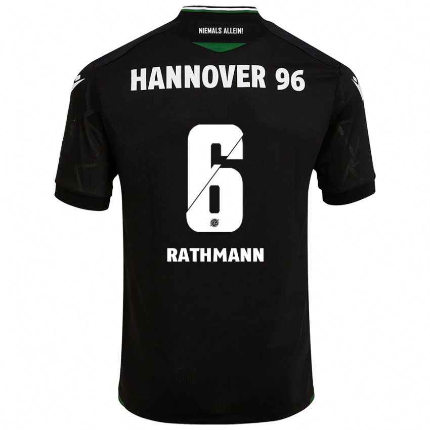 ילדים Lena Rathmann #6 שחור ירוק הרחק ג'רזי 2025/26 חולצה קצרה