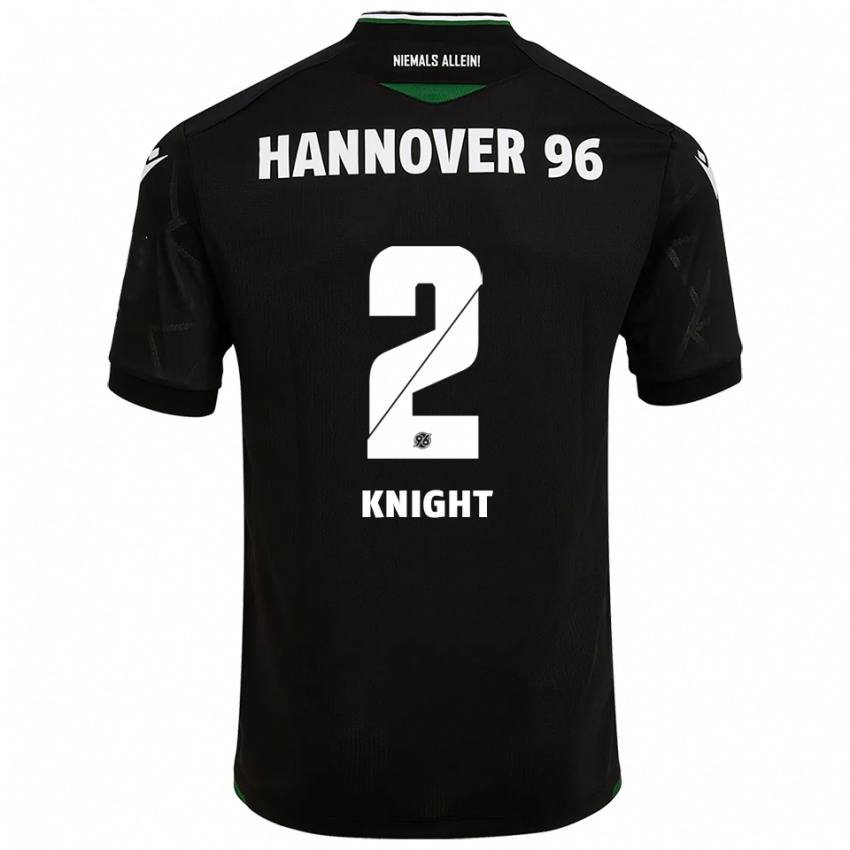 ילדים ג'וש נייט #2 שחור ירוק הרחק ג'רזי 2025/26 חולצה קצרה