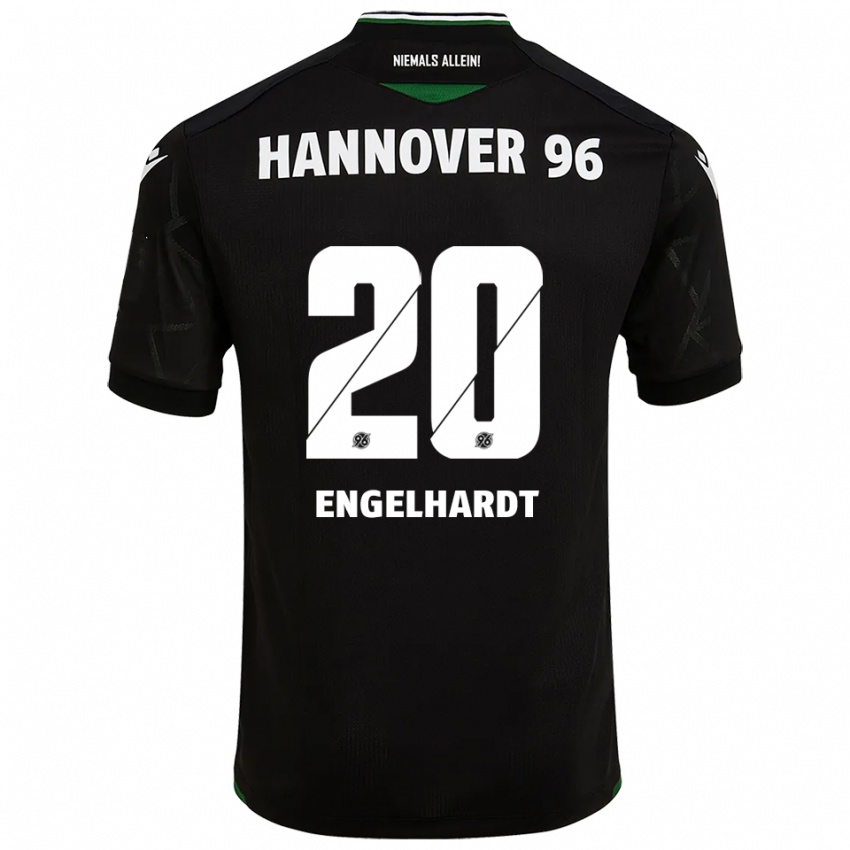 ילדים Saskia Engelhardt #20 שחור ירוק הרחק ג'רזי 2025/26 חולצה קצרה