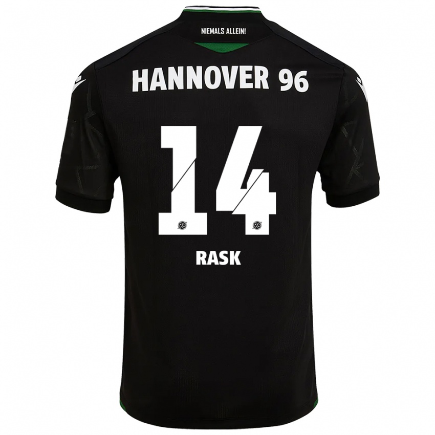 ילדים Peter Rask #14 שחור ירוק הרחק ג'רזי 2025/26 חולצה קצרה
