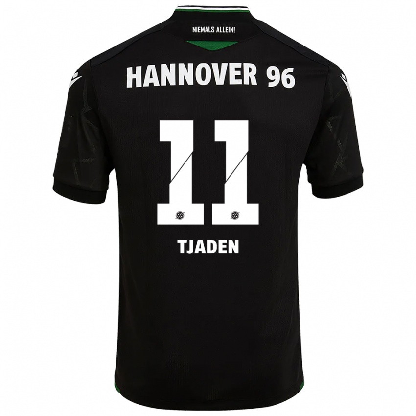 ילדים מאטי טיאדן #11 שחור ירוק הרחק ג'רזי 2025/26 חולצה קצרה
