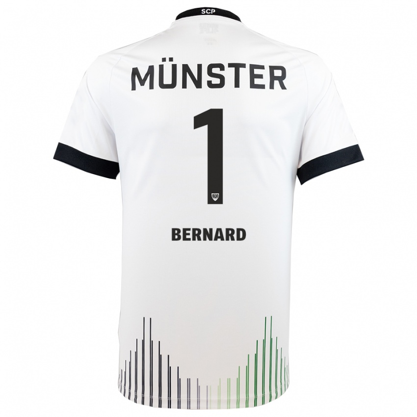 ילדים Jan Bernard #1 לבן שחור הרחק ג'רזי 2025/26 חולצה קצרה