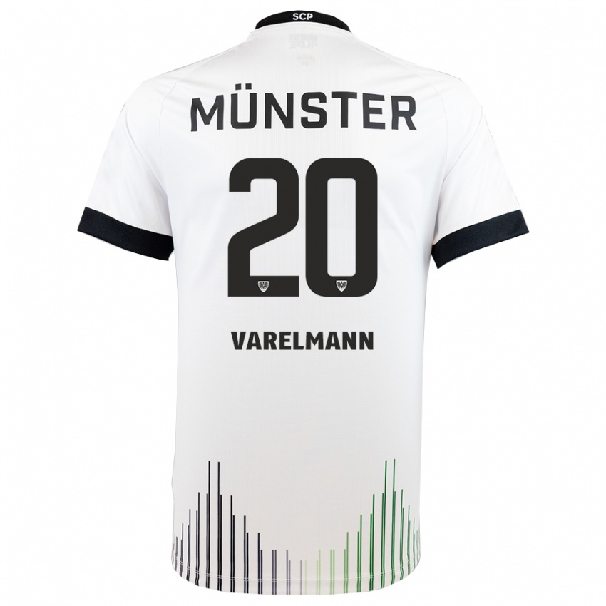 ילדים ניקלס ורלמן #20 לבן שחור הרחק ג'רזי 2025/26 חולצה קצרה