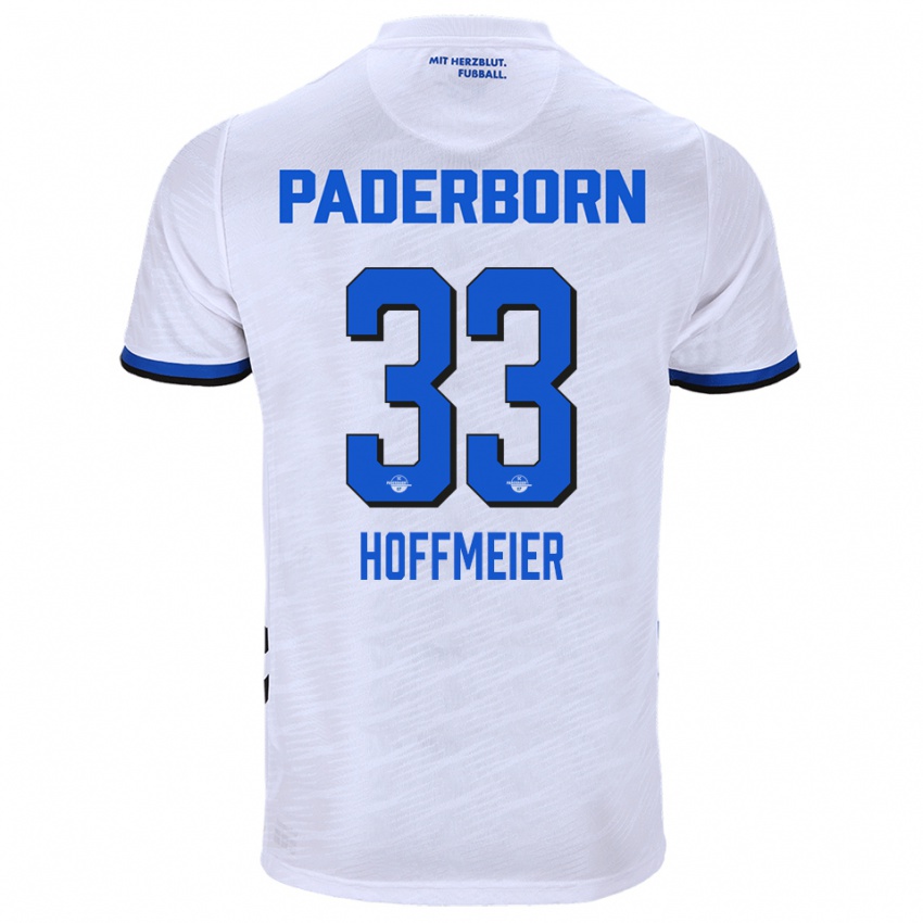 ילדים מרסל הופמאייר #33 לבן כחול הרחק ג'רזי 2025/26 חולצה קצרה